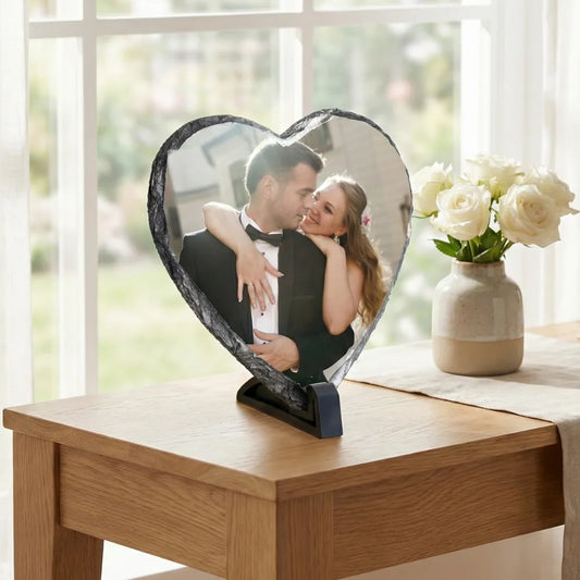 Personlig fotosten hjärta | Alla hjärtans dag present