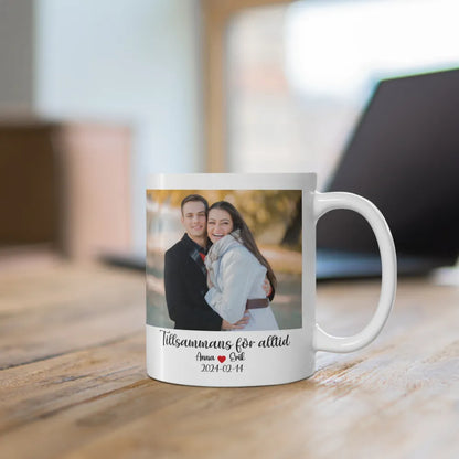 Personlig Mugg Med Foto | Text | Alla Hjärtans Dag Present