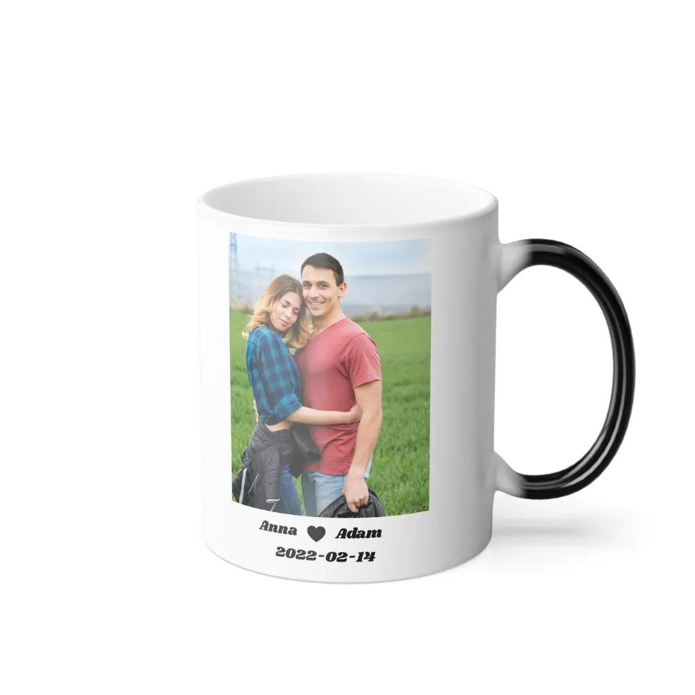 Personlig Magisk Mugg Med Foto | Alla Hjärtans Dag Present