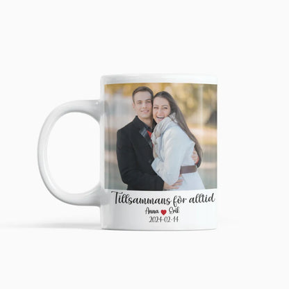 Personlig Mugg Med Foto | Text | Alla Hjärtans Dag Present