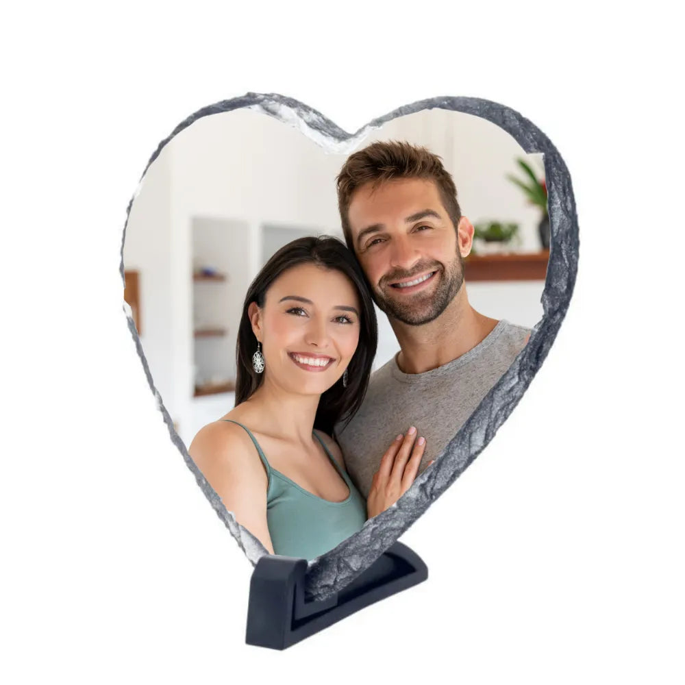 Personlig Fotosten Hjärta | Alla Hjärtans Dag Present